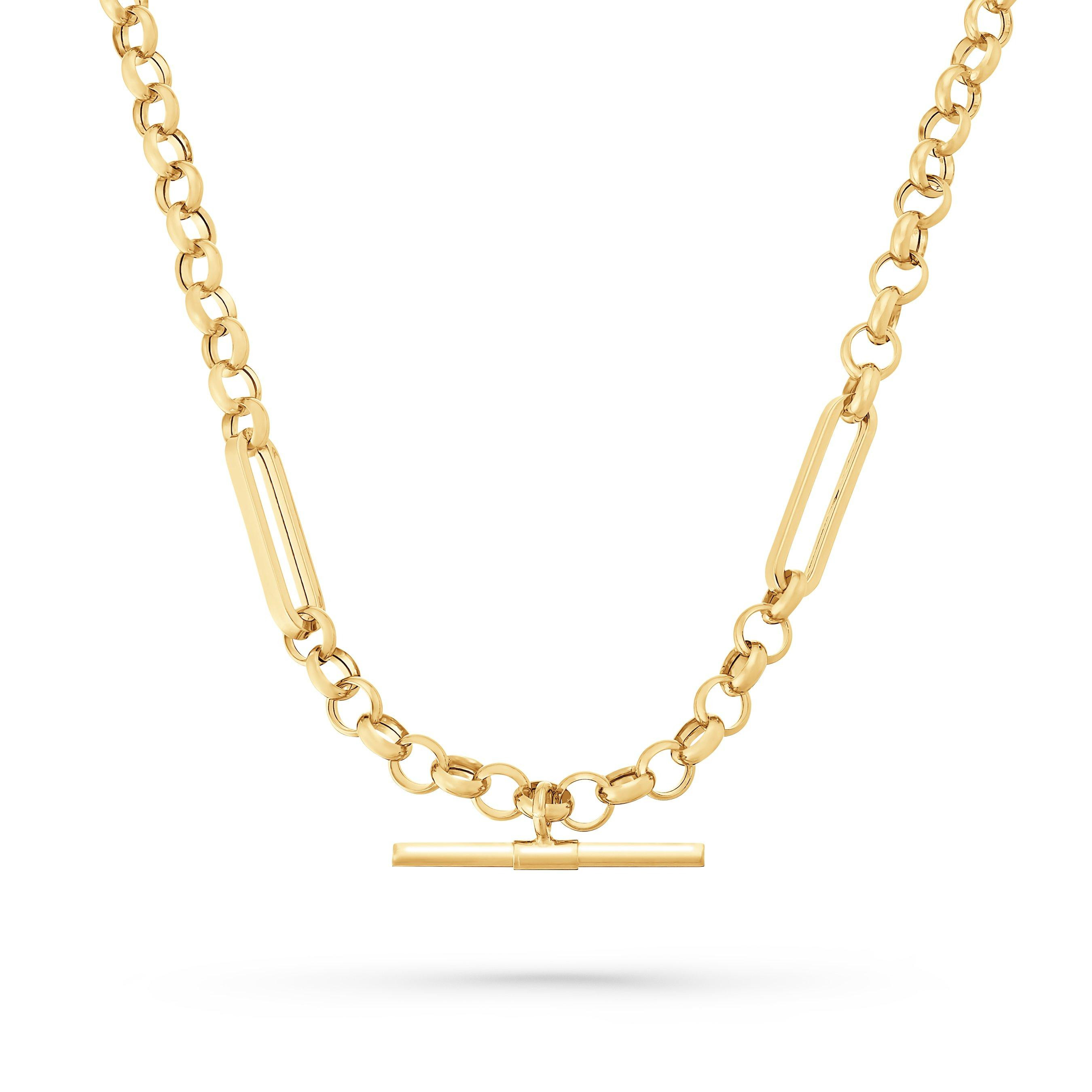 Beaverbrooks Sterling Silver 9ct Yellow Gold Bonded Necklace | 0155864 | Beaverbrooks | Beaverbrooks