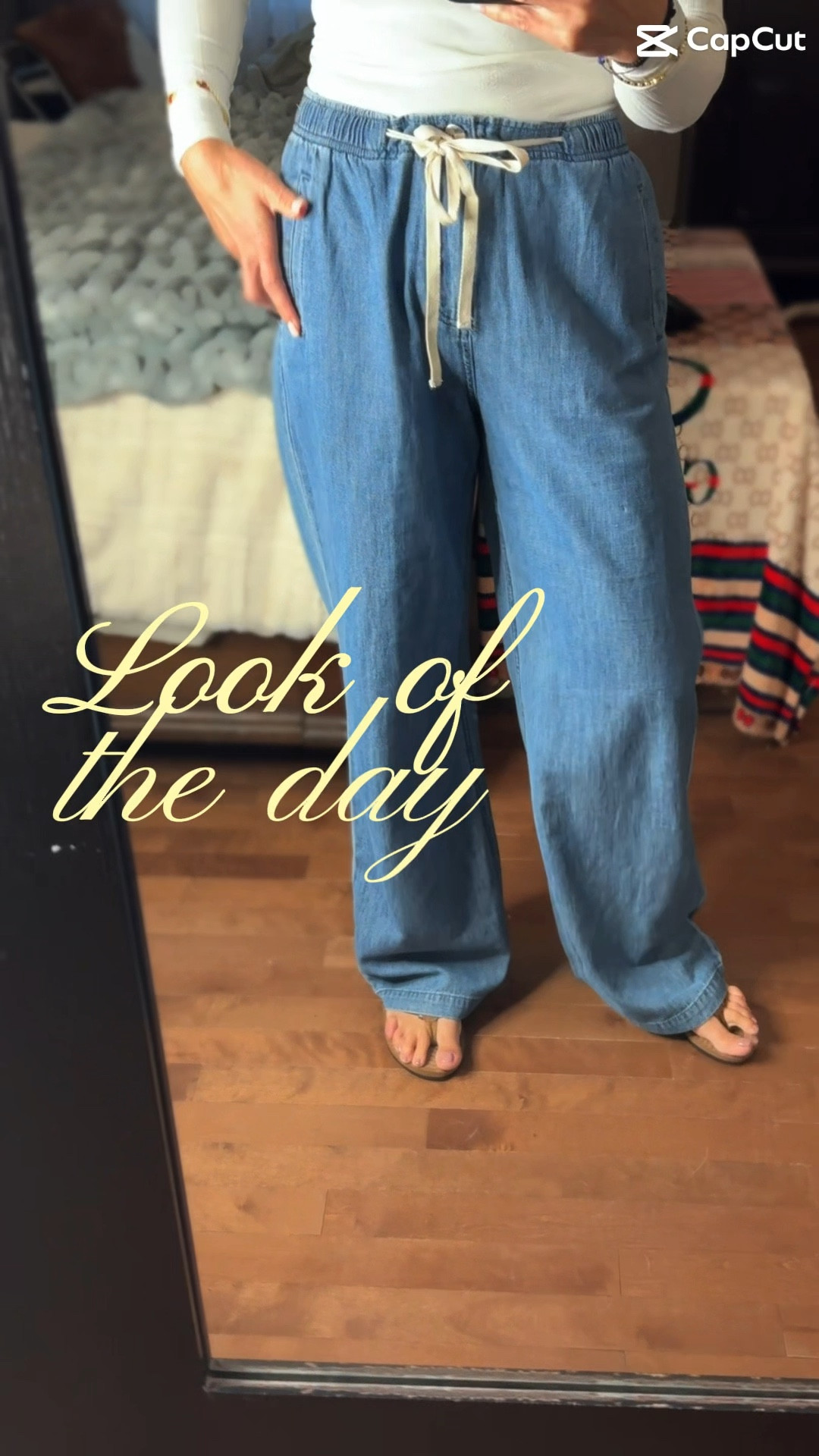 Effortless weekend vibes 🩵 A Free People inspired henley with Francesca’s Elise Drawstring Denim Pants + brown flip-flops = casual chic perfection #freepeople #francescas #ootd #fallstyle #casualchic #denimlove #everydaystyle #LTKstyle

#LTKOver40 #LTKStyleTip #LTKFindsUnder50