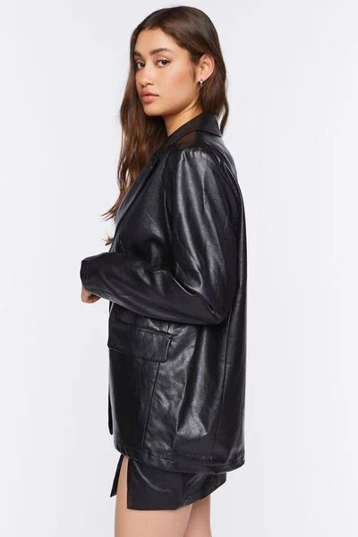 Faux Leather Blazer | Forever 21 | Forever 21 (US)