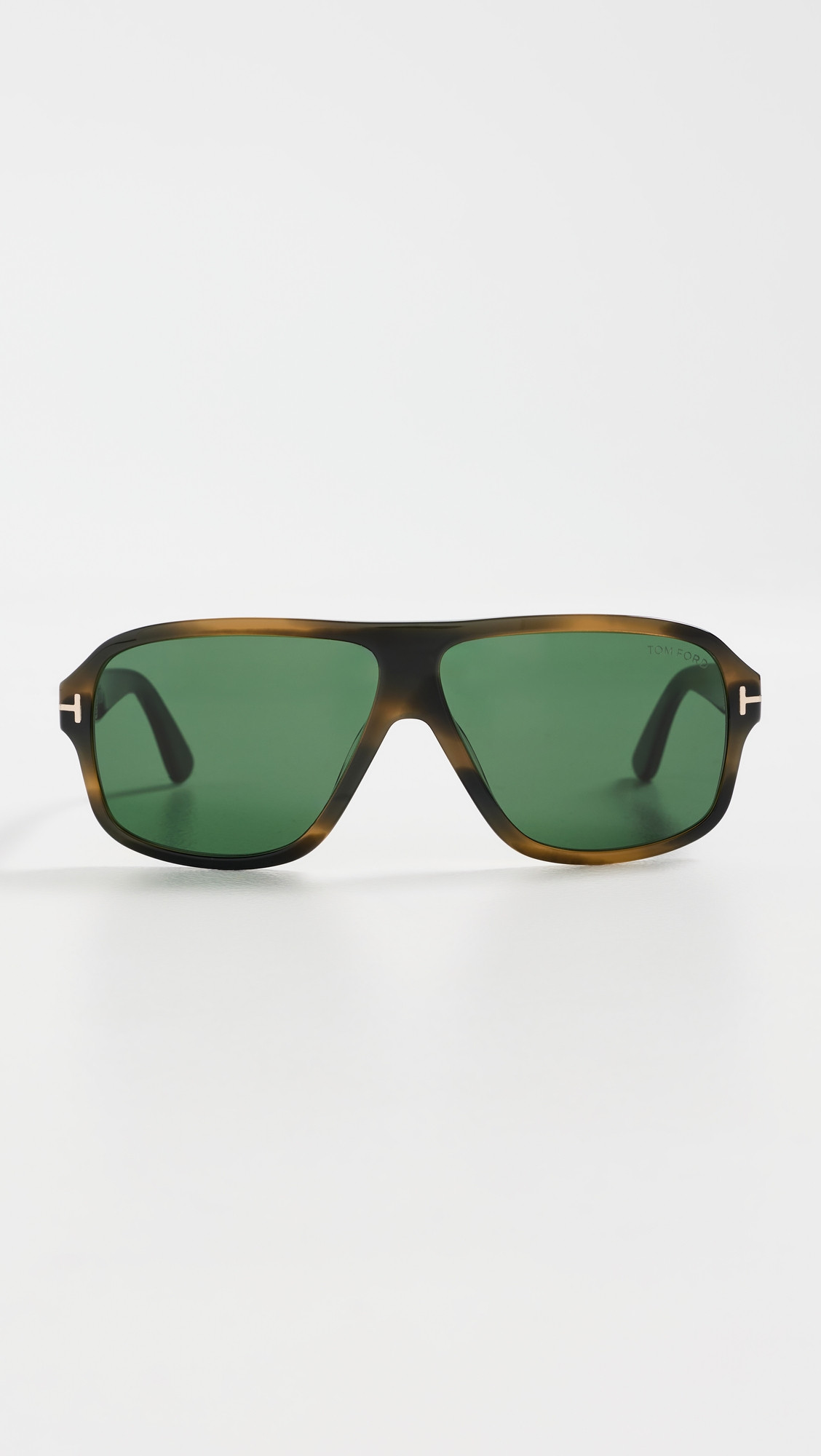 Tom Ford William Sunglasses Shiny Khaki Green Havana One Size | Shopbop
