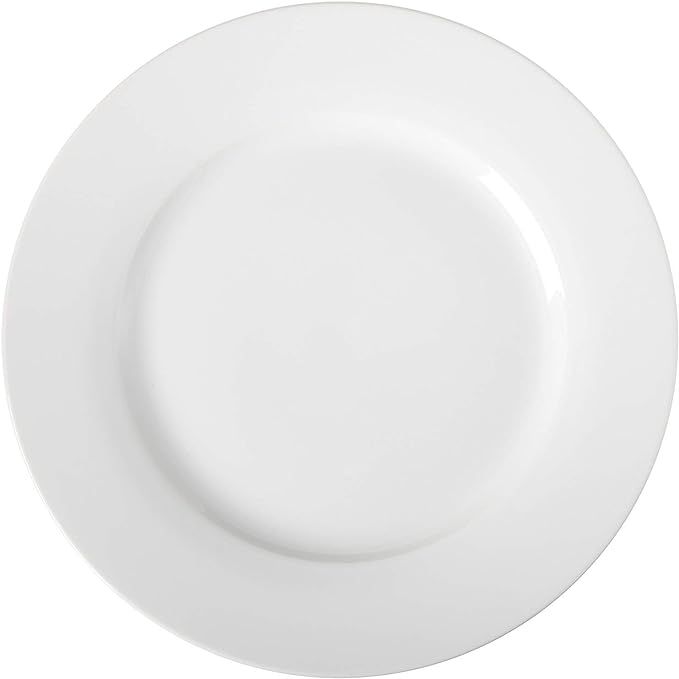 Amazon Basics 6-Piece White Dinner Plate Set, 10.5 inches | Amazon (US)