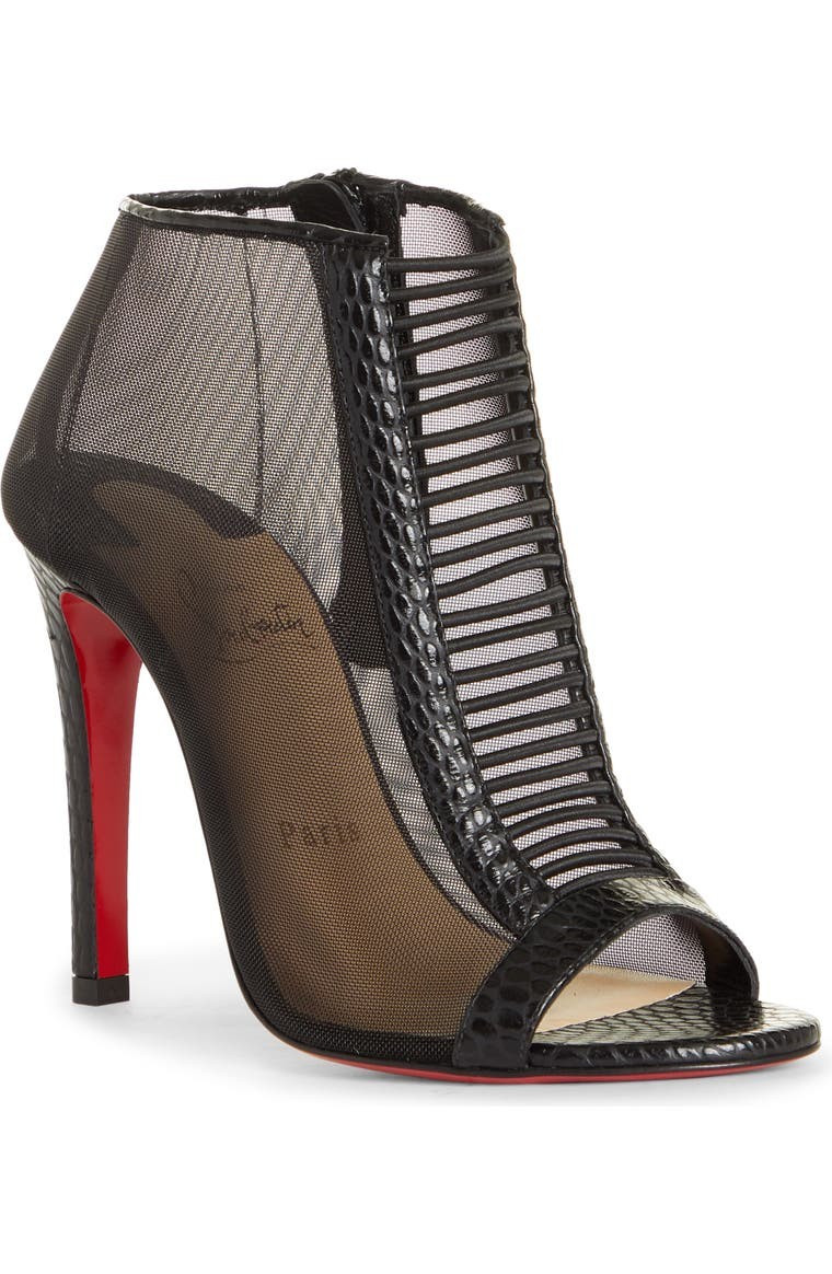 Trouble Mesh Peep Toe Bootie | Nordstrom