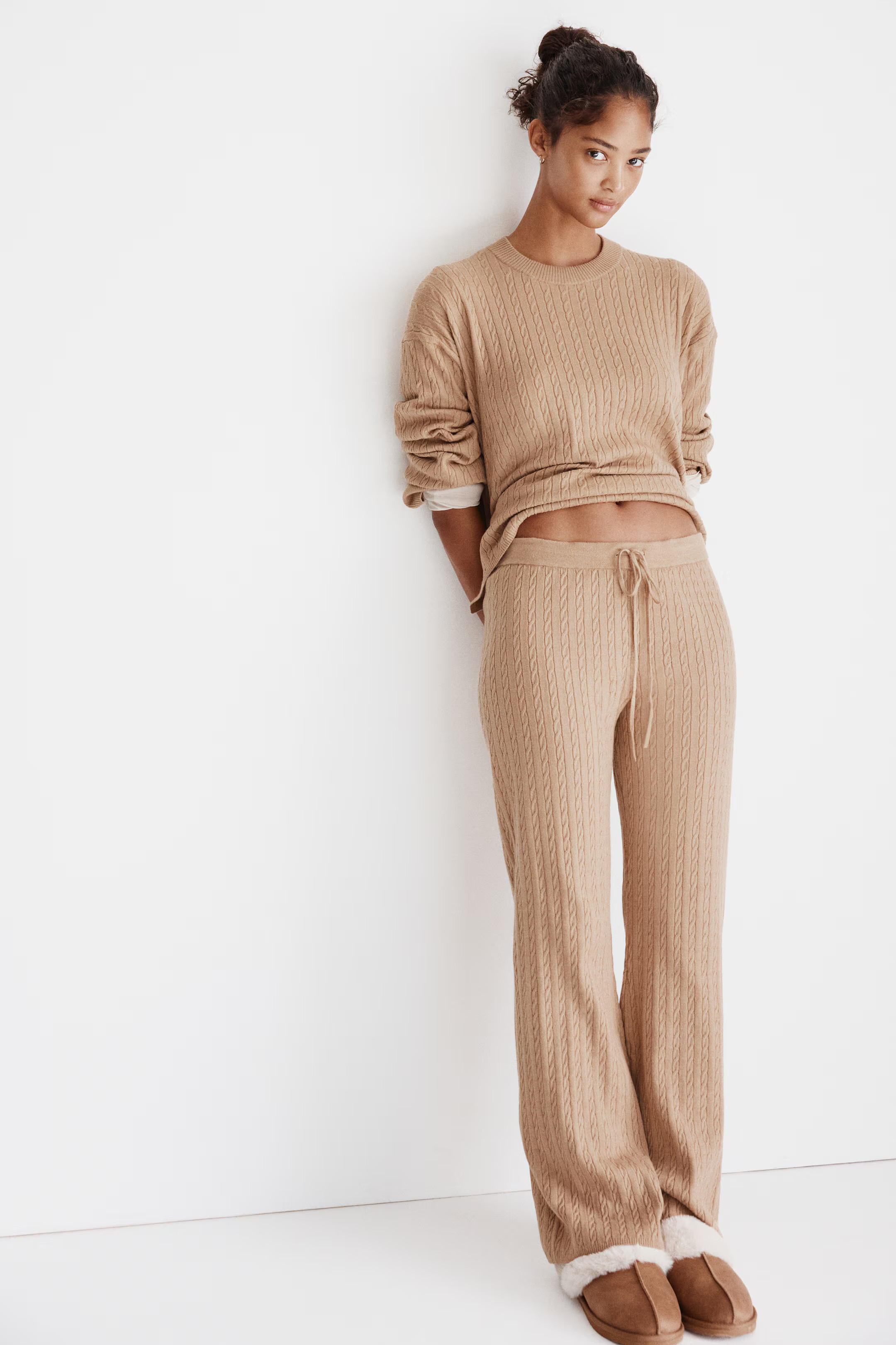 Cable-knit trousers | H&M (UK, MY, IN, SG, PH, TW, HK)