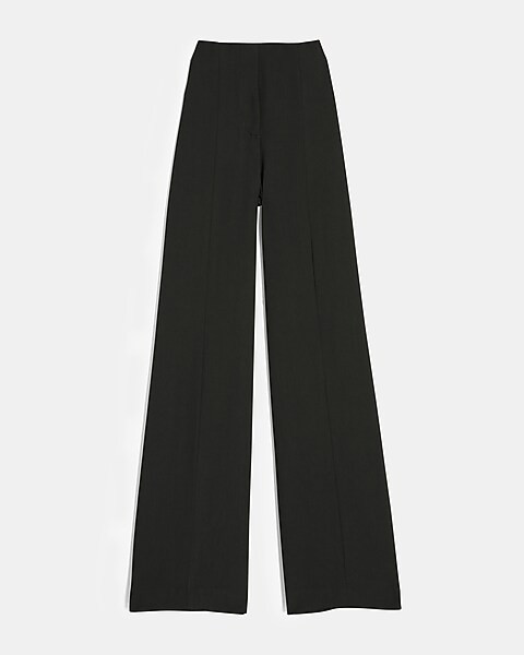 High Waisted Seamed Front Wide Leg Pant | Express