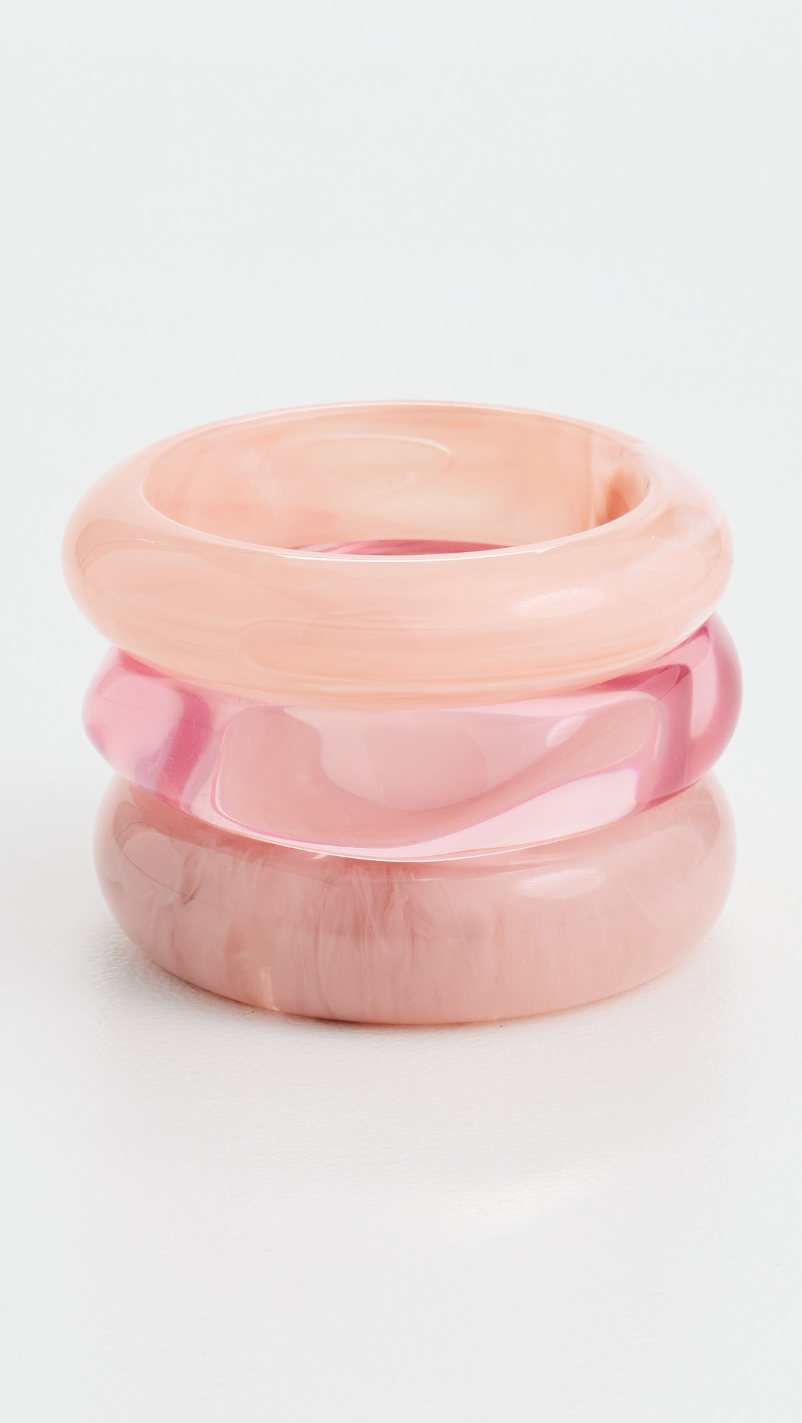 Luv Aj The Formentera Bangle Set Pink One Size | Shopbop