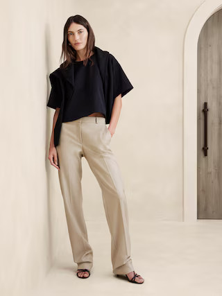 Lido Straight Italian Wool Pant | Banana Republic (US)