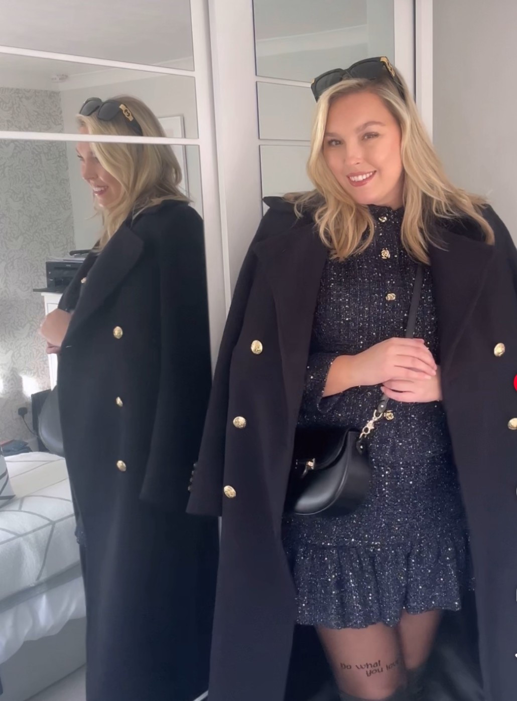 Shop This Beautiful Navy Sparkly Tweed Co-Ord Online at Marks & Spencer now! 

#LTKstyletip #LTKuk #LTKfestive