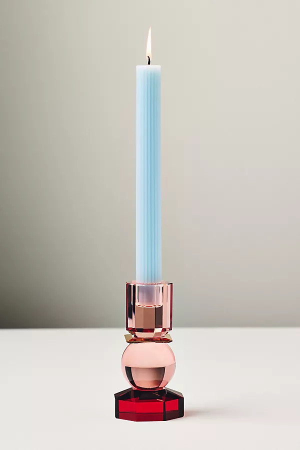 Modern Cut Glass Candle Holder | Anthropologie (US)