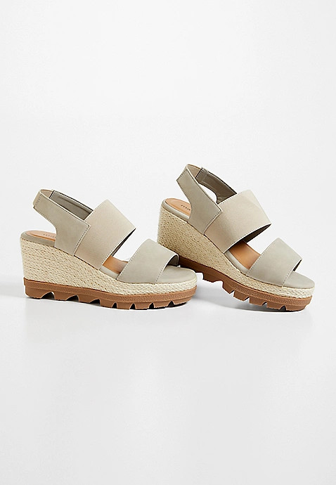 Farah Gray Jute Slingback Wedge | Maurices