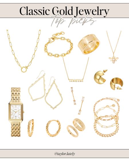 Classic gold jewelry finds I’m loving! Perfect for adding on to a spring or summer outfit. You’ll keep these pieces for years!

#LTKfindsunder50 #LTKstyletip #LTKmidsize