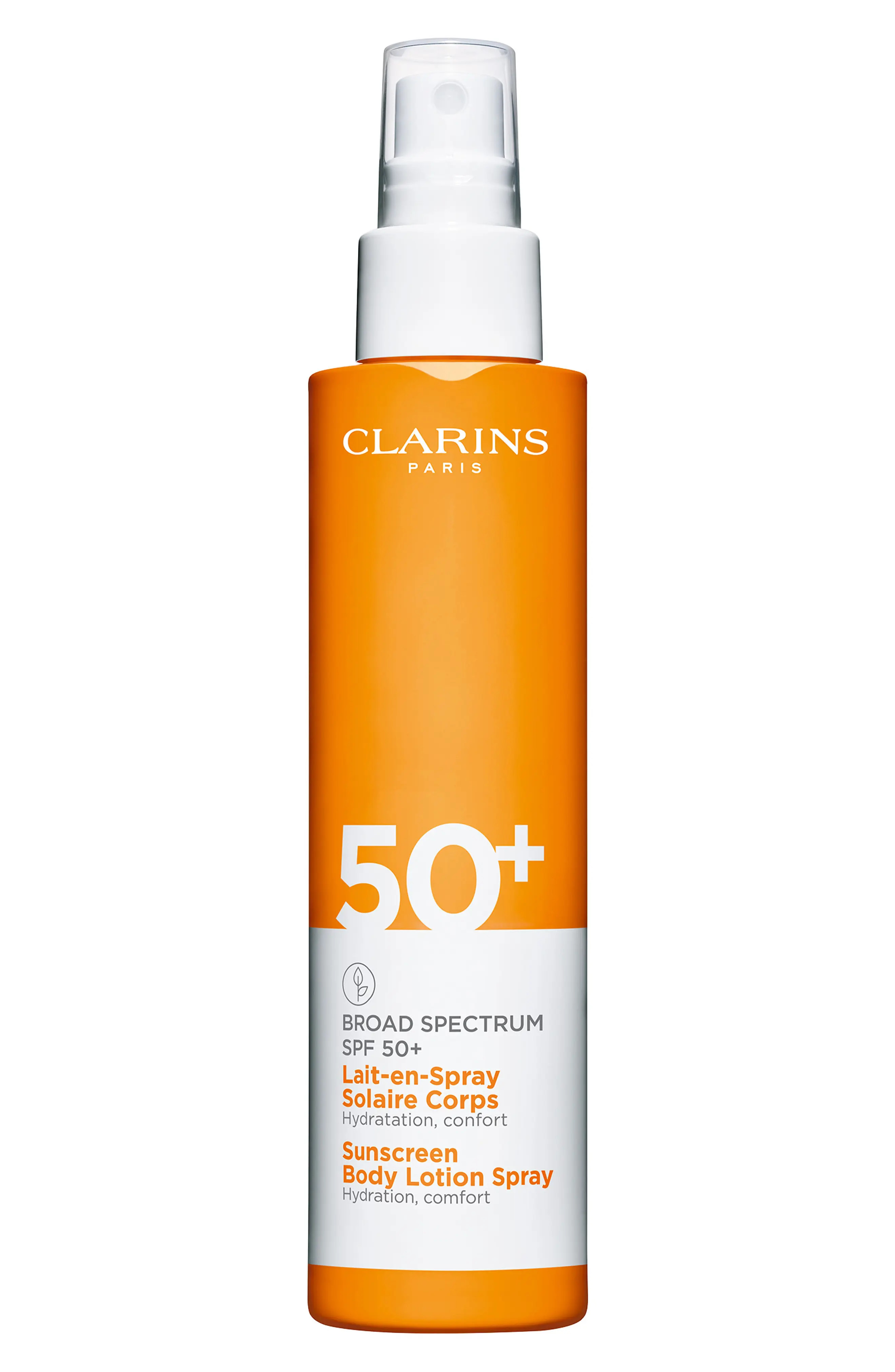 Clarins Body Sunscreen Lotion Spray Broad Spectrum SPF 50+ at Nordstrom, Size 5 Oz | Nordstrom