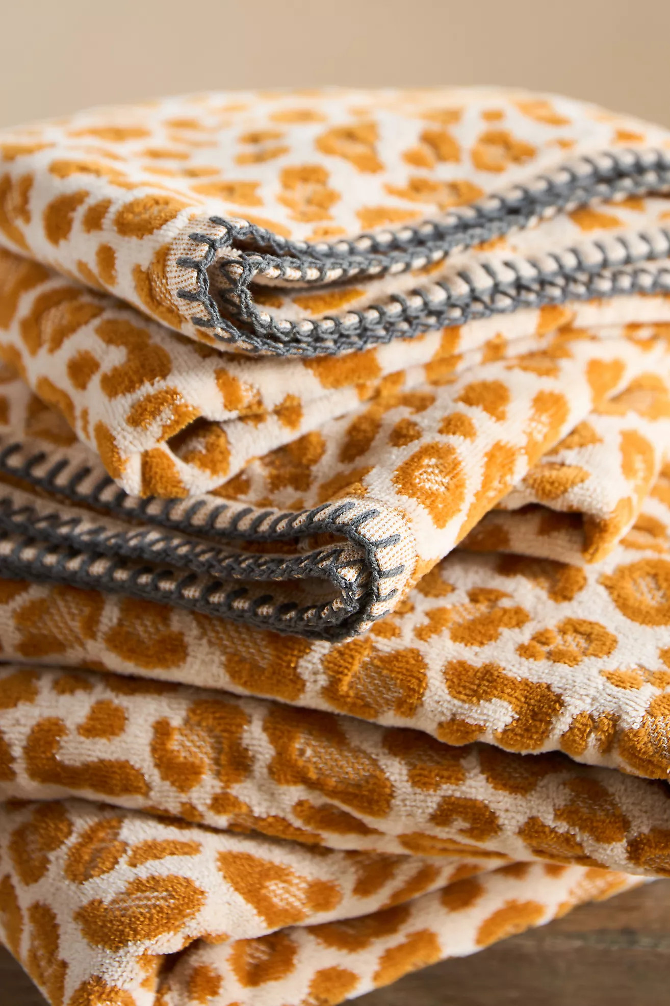 Lola Leopard Bath Towel Collection | Anthropologie (US)