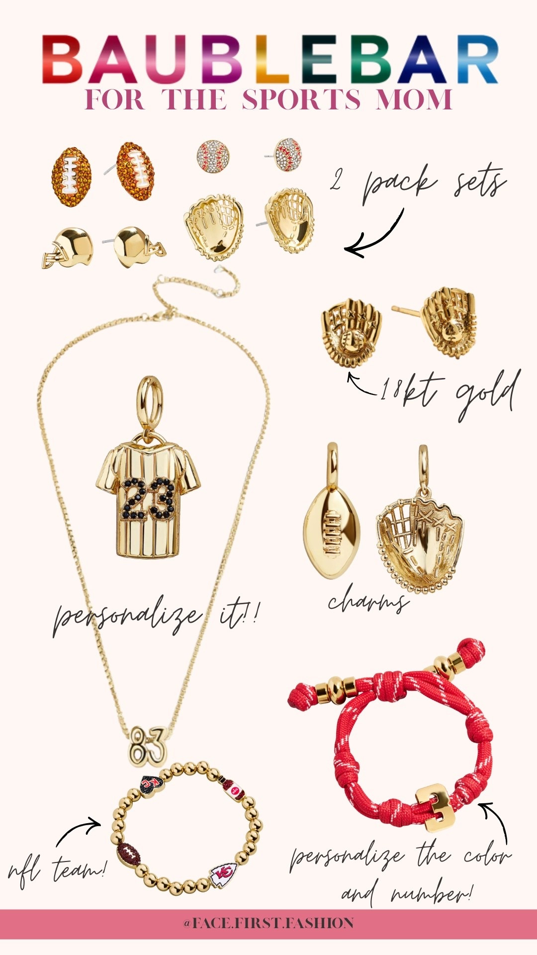 Jewelry for the sports mom from Bauble Bar!! 

#LTKHoliday #LTKGiftGuide #LTKFindsUnder50