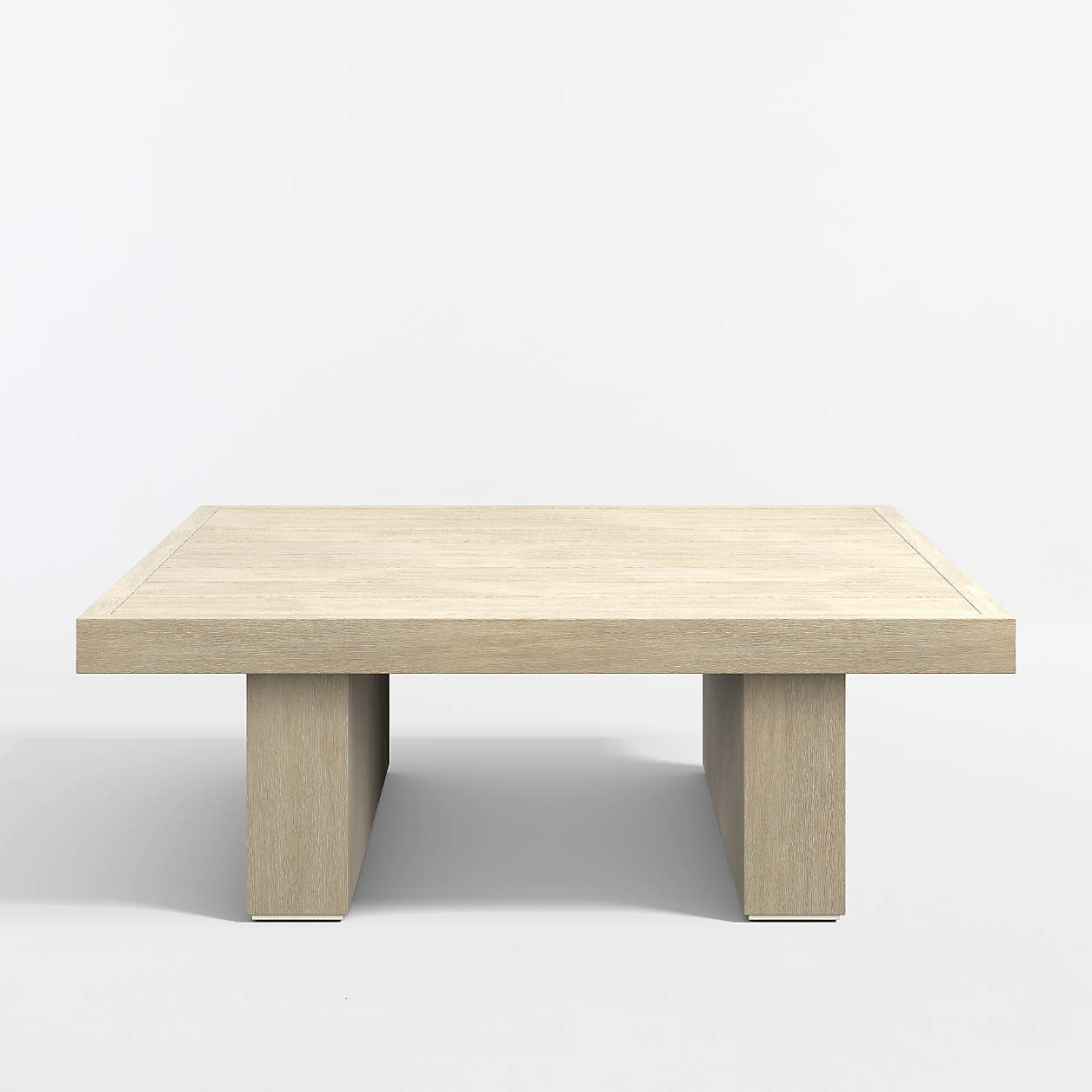 Mallorca 42" Square Wood Outdoor Coffee Table + Reviews | Crate & Barrel | Crate & Barrel