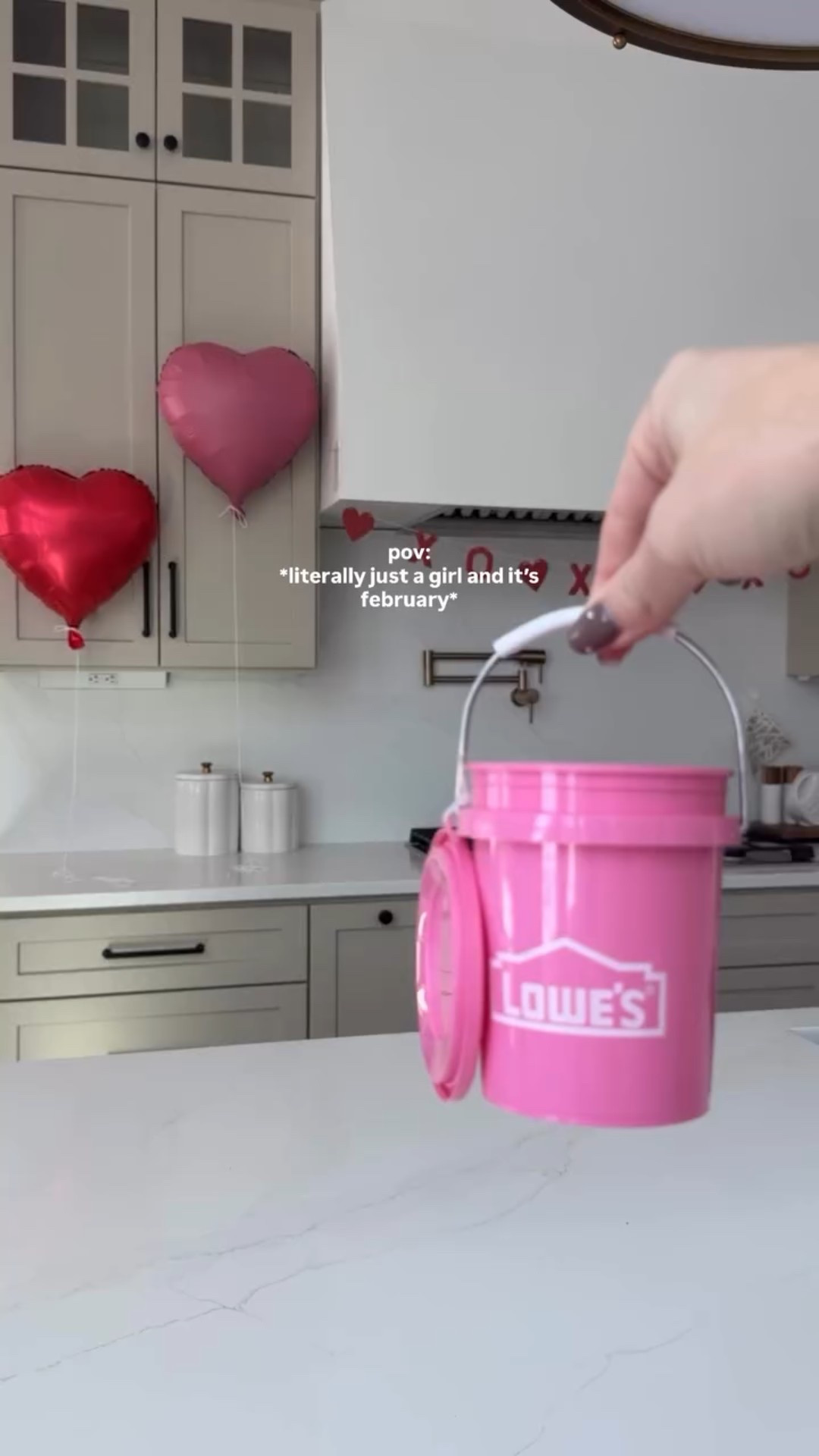 a lil treat for yourself or your galentine 🎀💗🫧

tap follow for more mom life, DIY + home inspo ◡̈ comment a 🤍 for direct links to shop my favorite things ✨

looove these little @loweshomeimprovement pink buckets, if you can find them 🎀 even the blue ones make a cute basket for the guy in your life. 

@medicube_global_official @summerfridays @luckyhoneystyle @target @michaelsstores @graceandstella @trufru #loweshomeimprovement #galentines #valentinesgift #justagirl