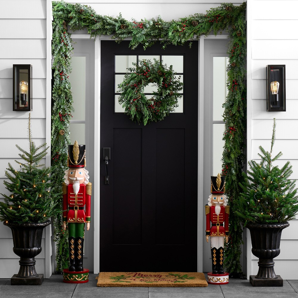 Outdoor Red & Green Nutcracker | Williams-Sonoma