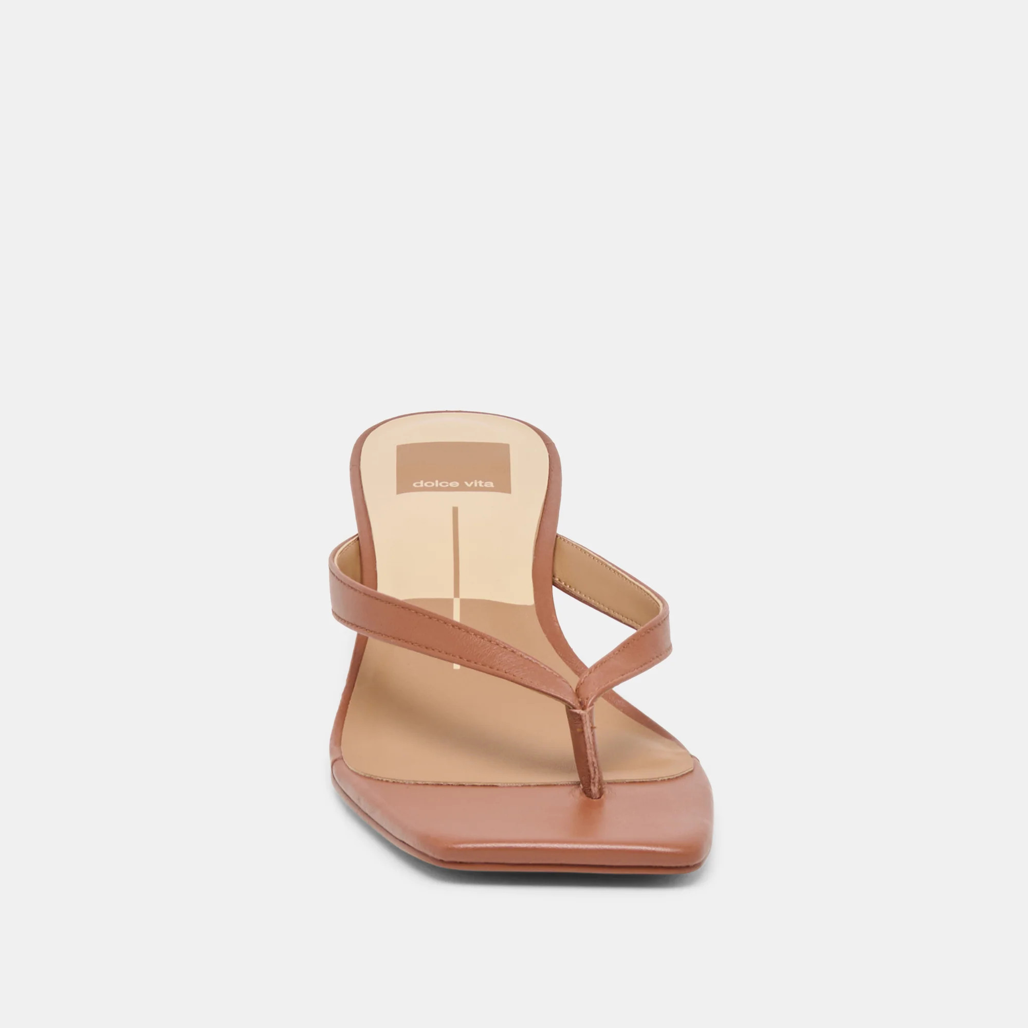 Ramia Heels Cognac Leather | DolceVita.com