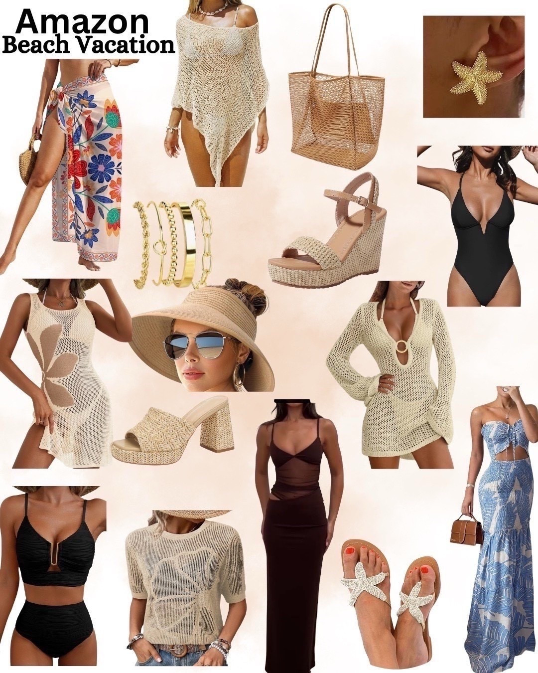 Beach vacation outfits. Beach resort outfit. Beach party. Women's swimsuit. One piece bathing suit. Beach hat. Amazon beach vacation outfit 

#LTKTravel #LTKSwim #LTKSeasonal