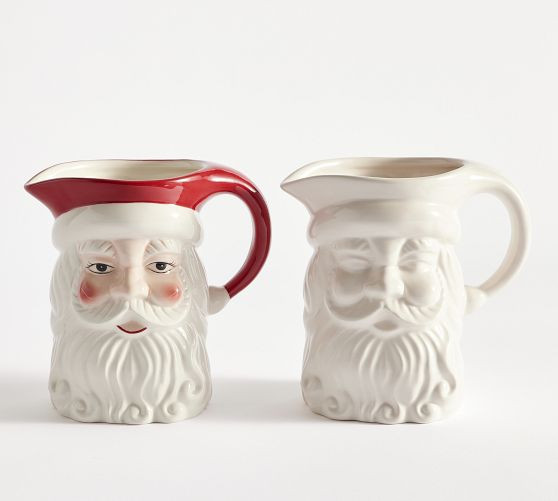 Santa Claus Ceramic Pitcher | Pottery Barn (US)
