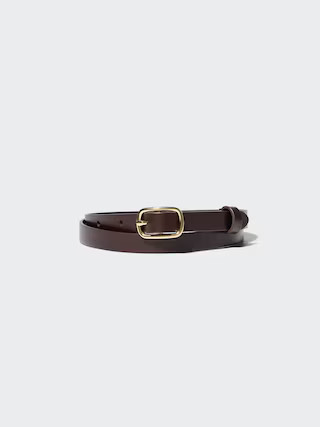 WOMEN'S LEATHER DRESS SKINNY BELT | UNIQLO AU | Uniqlo Australia
