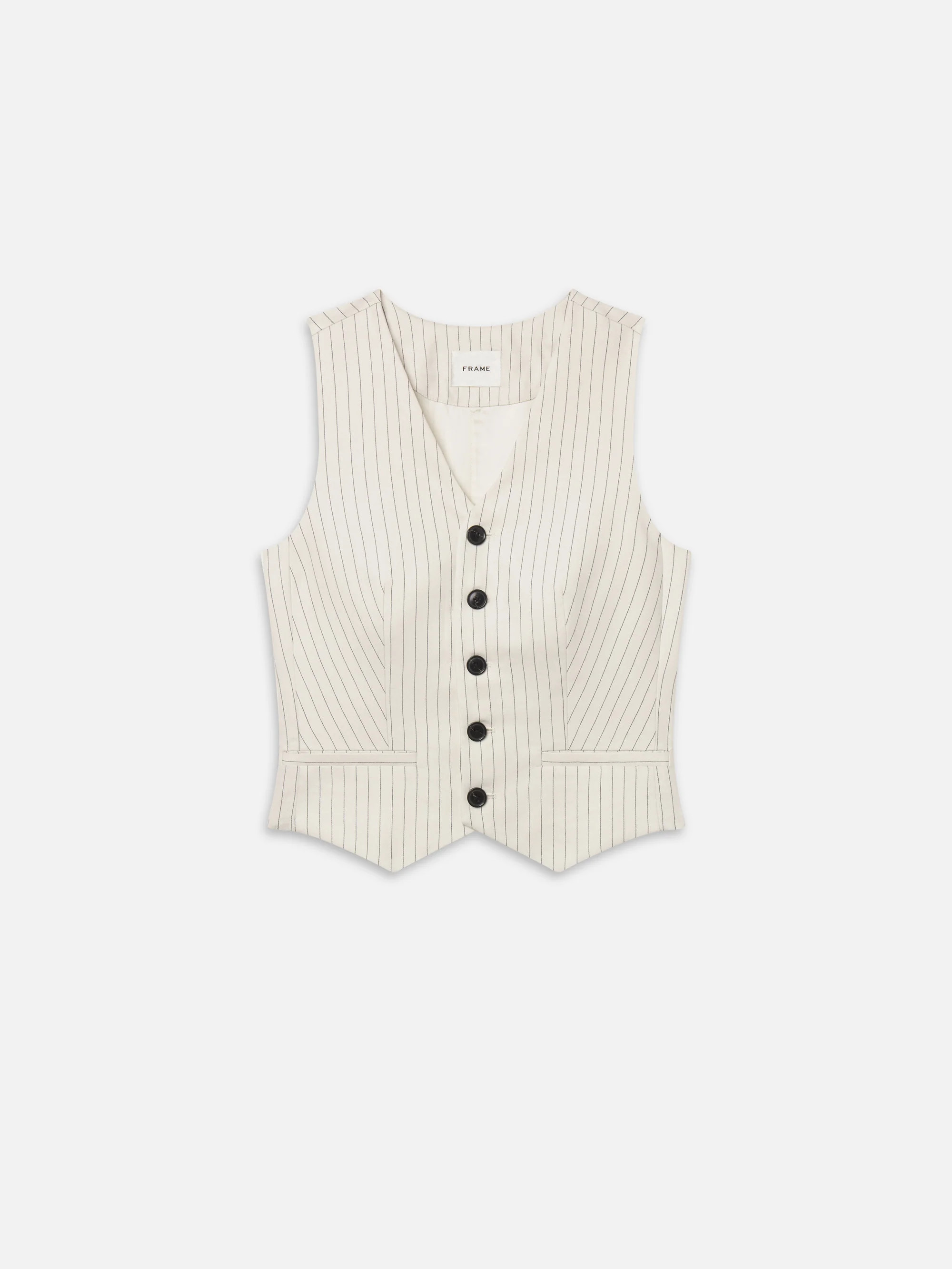 The Pinstripe Avenue Vest | Frame Denim