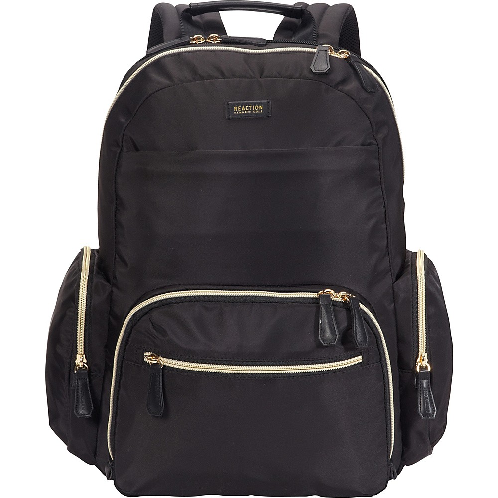 Kenneth Cole Reaction Women's Sophie 15.6"" Laptop Business Backpack with Anti-Theft RFID - eBags Exclusive Black With Gold Hardware - Exclusive - Kenneth Cole Reaction Business & Laptop Backpacks | eBags