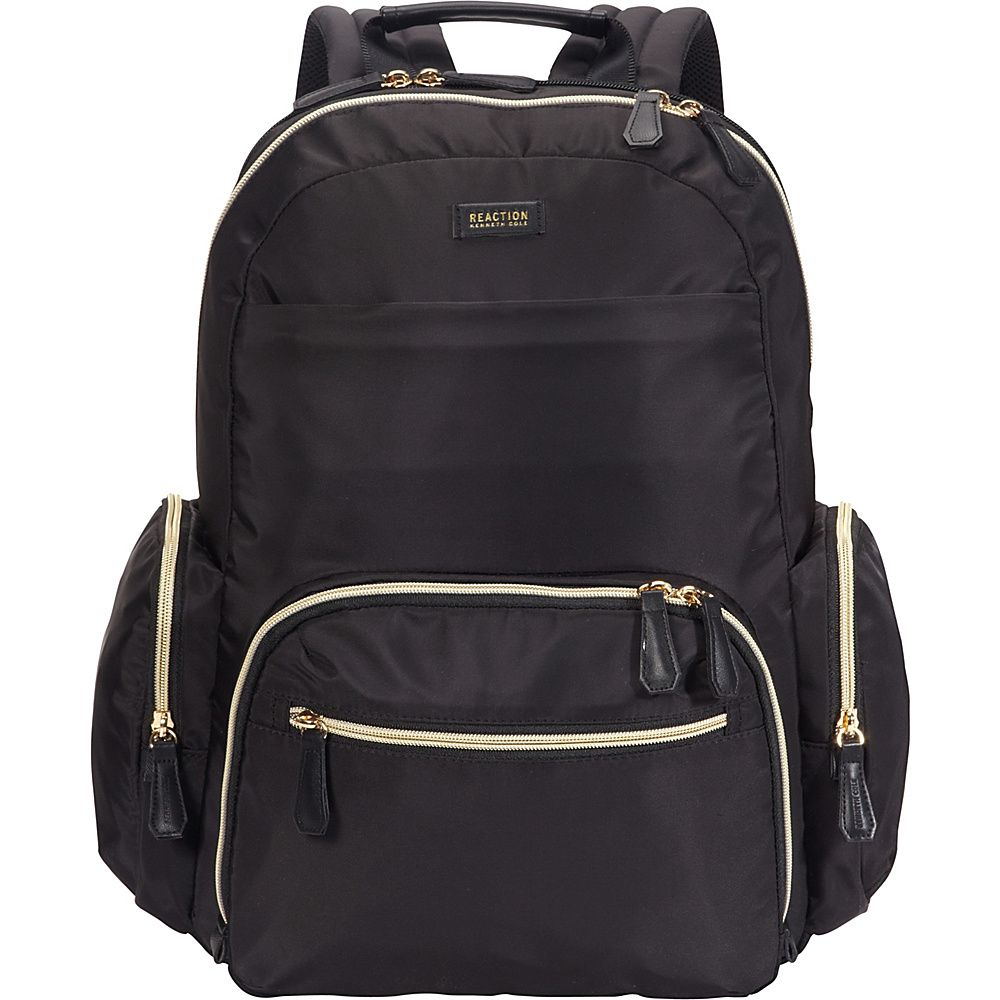 Kenneth Cole Reaction Women's Sophie 15.6"" Laptop Business Backpack with Anti-Theft RFID - eBags Exclusive Black With Gold Hardware - Exclusive - Kenneth Cole Reaction Business & Laptop Backpacks | eBags