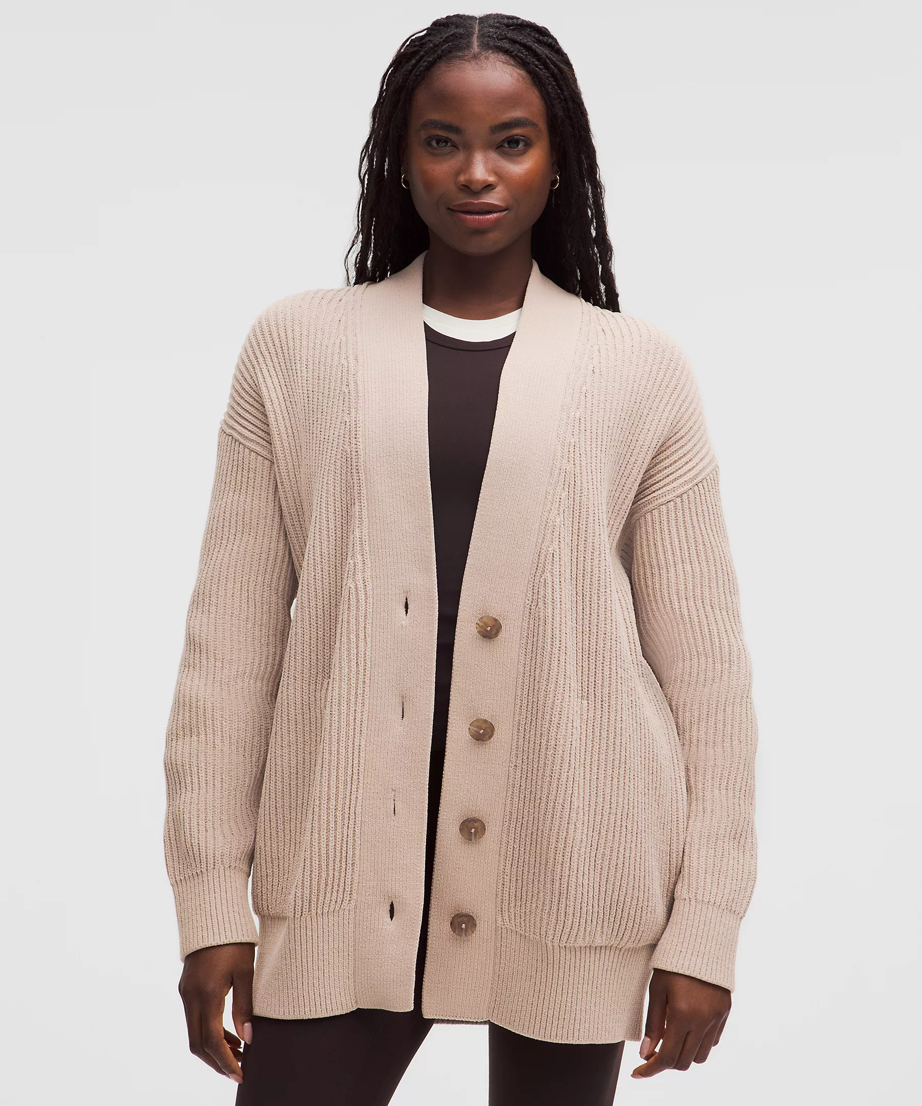 Knit Button-Front Cardigan | lululemon (CA)