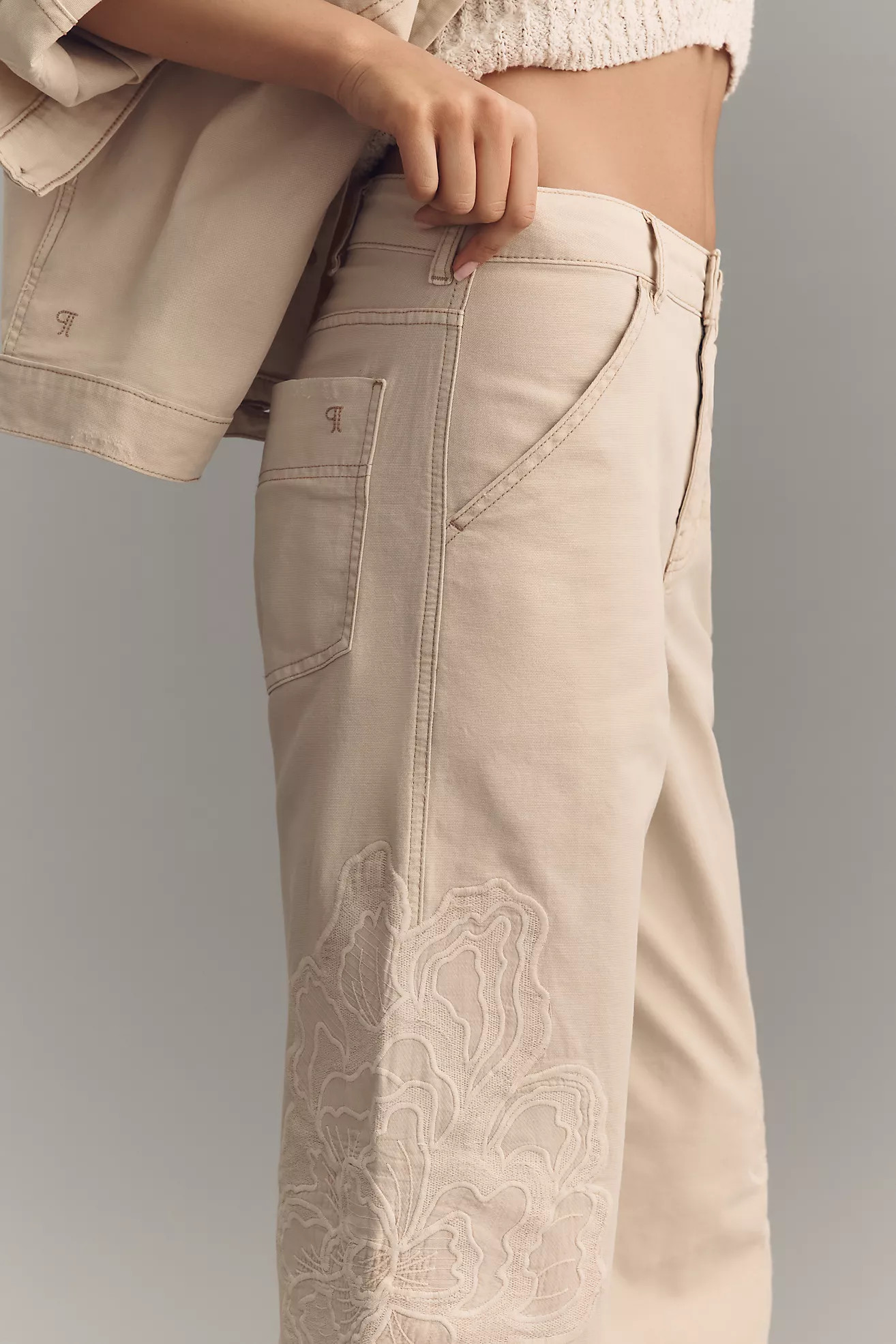 Pilcro Mason Novelty High-Rise Wide-Leg Pants | Anthropologie (US)