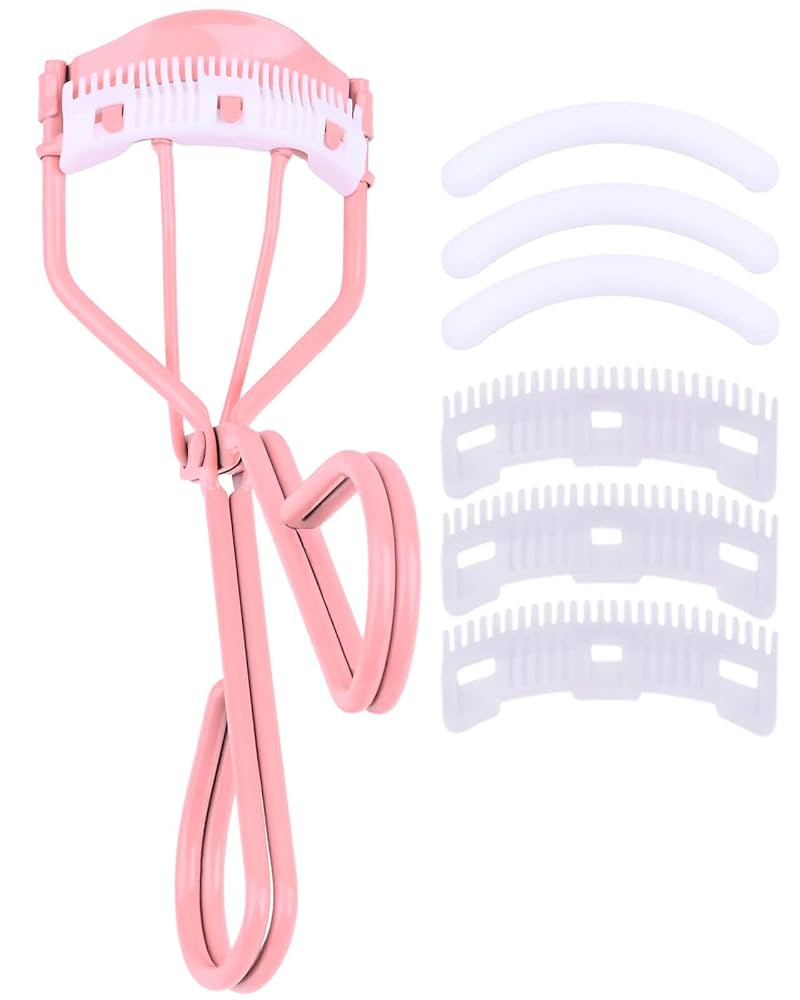 Eyelash Curlers with Comb IMMER LIEBEN Fashion Cute Eye Lash Curler with 3 Combs, 3 Refill, 10 Se... | Amazon (US)