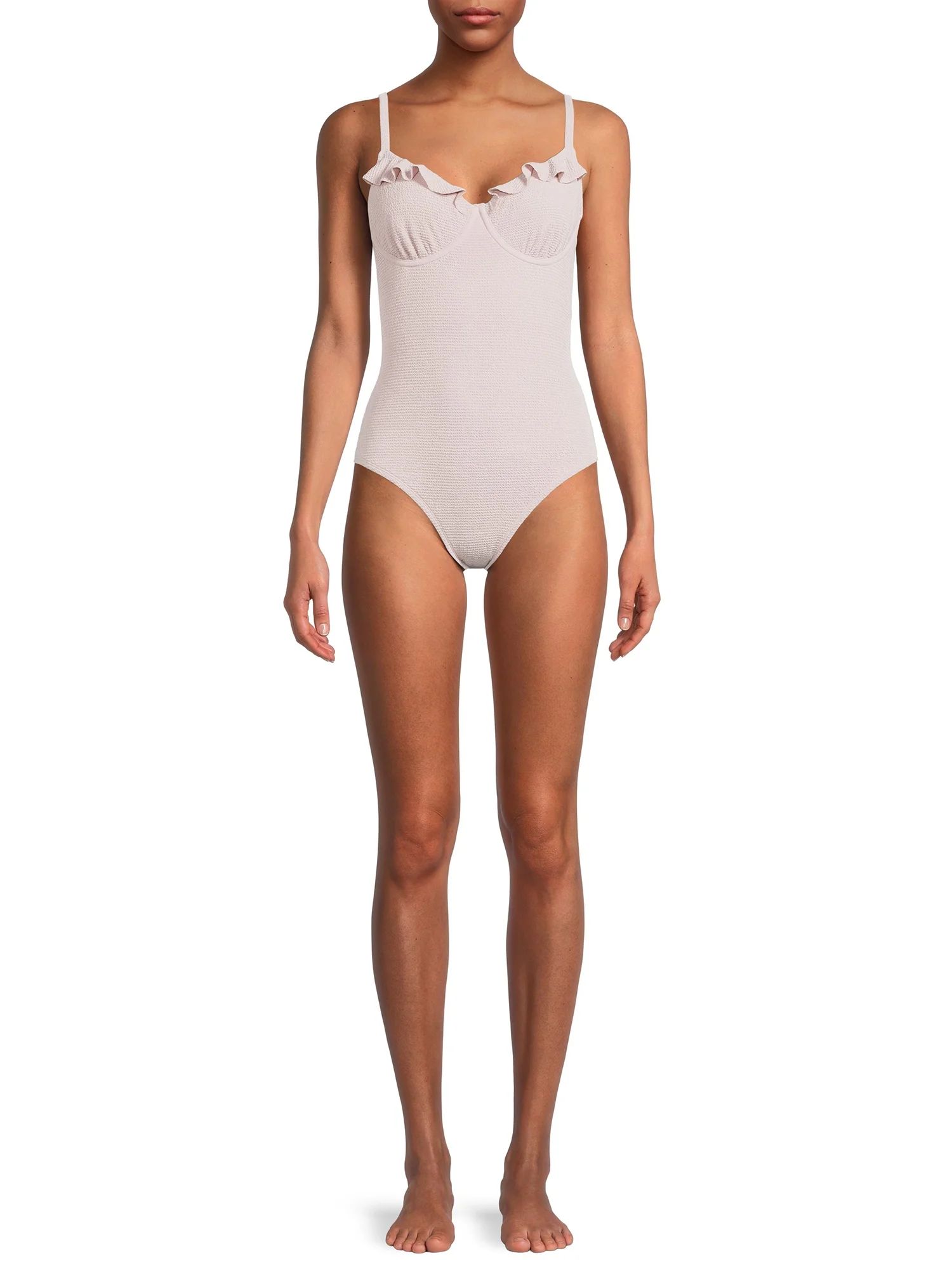 Social Angel Women's Ruffle Underwire One-Piece Swimsuit | Walmart (US)