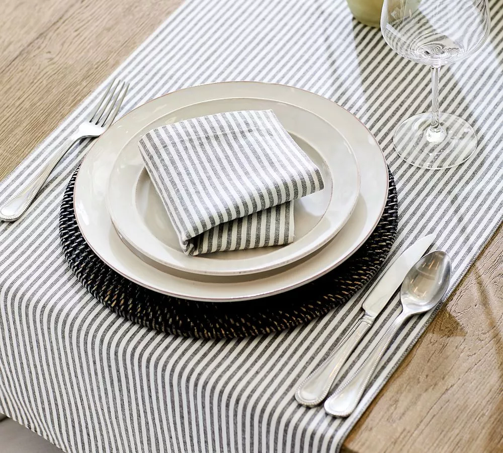 Wheaton Striped Linen/Cotton Napkins