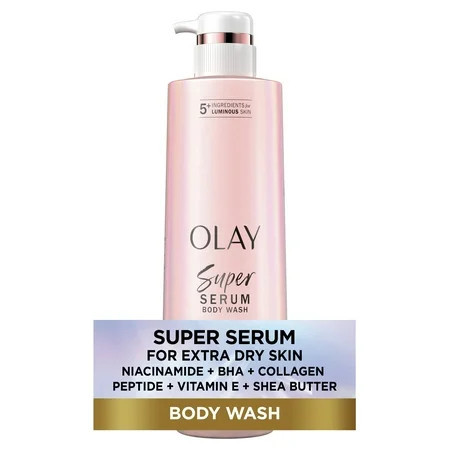 Olay Super Serum Body Wash for Extra Dry Skin, 18.5 fl oz, Serum Complex for Luminous Skin | Walmart (US)