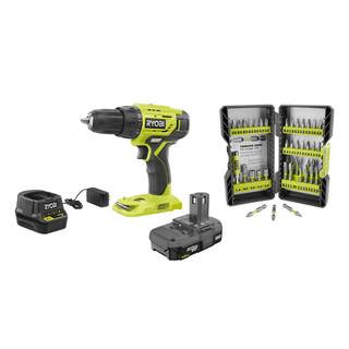 RYOBI 18V Cordless ONE+ 1/2 in. Drill/Driver Kit w/(1) 1.5 Ah Battery and Charger and Impact Rate... | The Home Depot