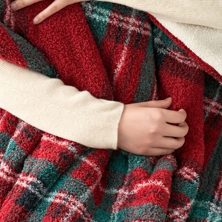 Evergrace Cozy Christmas Throw Red Check 50"x72" | Walmart (US)