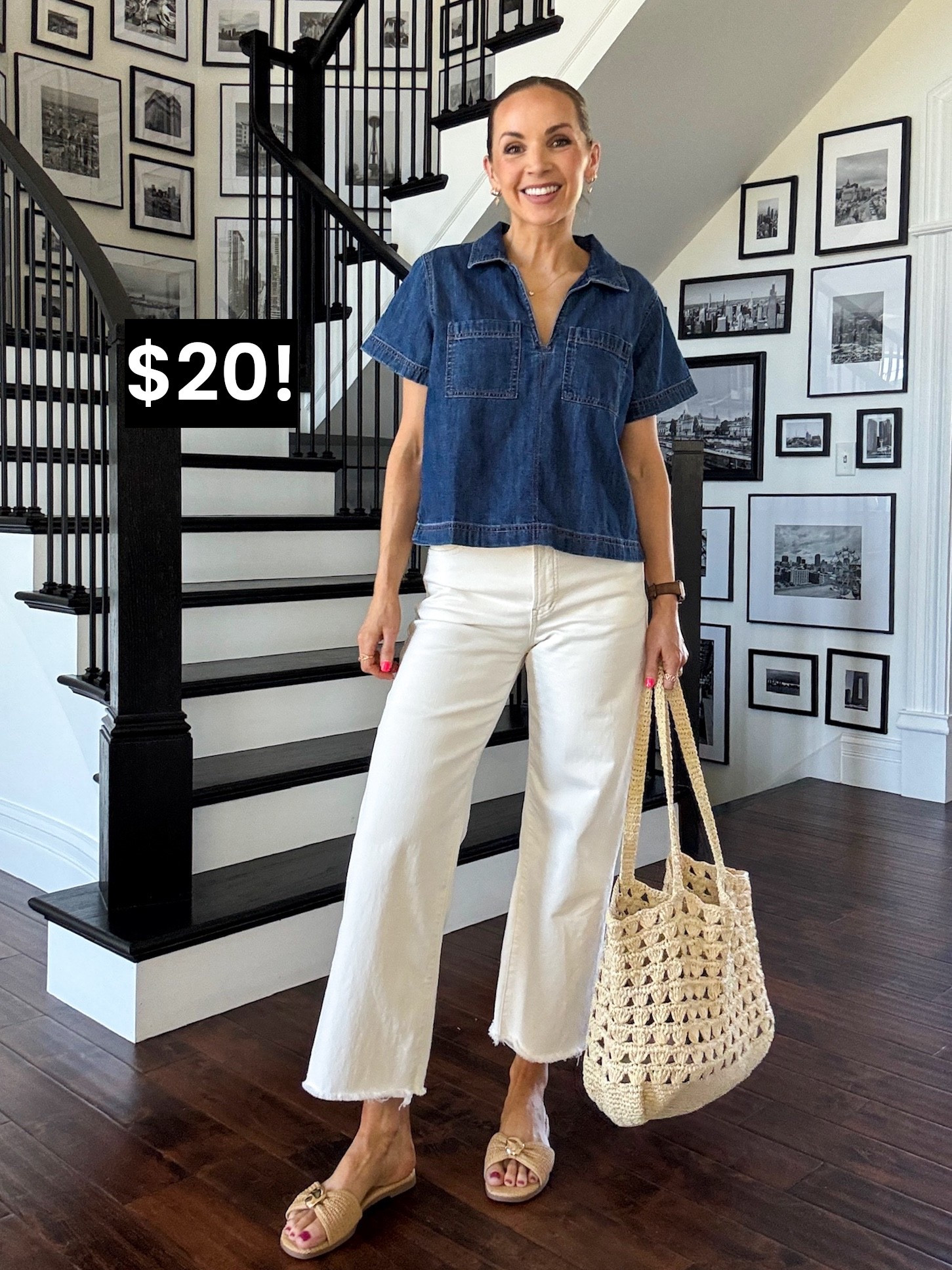 @oldnavy top is 50% off today! Loving the dark denim 

#LTKootd #LTKSaleAlert