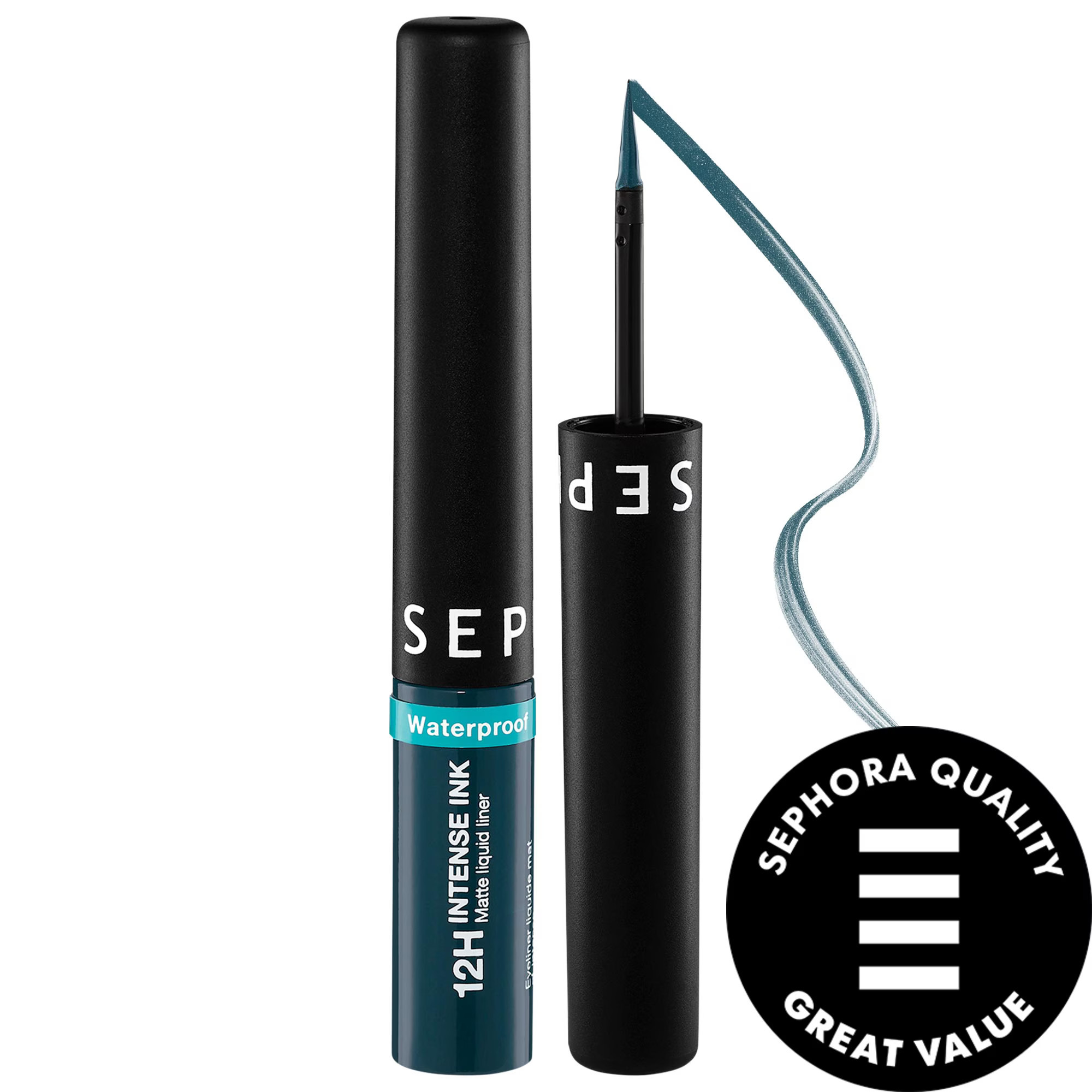 SEPHORA COLLECTION Intense Felt-Tip 12HR Liquid Waterproof Eyeliner 03 Forest Green 0.09 oz / 2.8 g | Sephora (US)