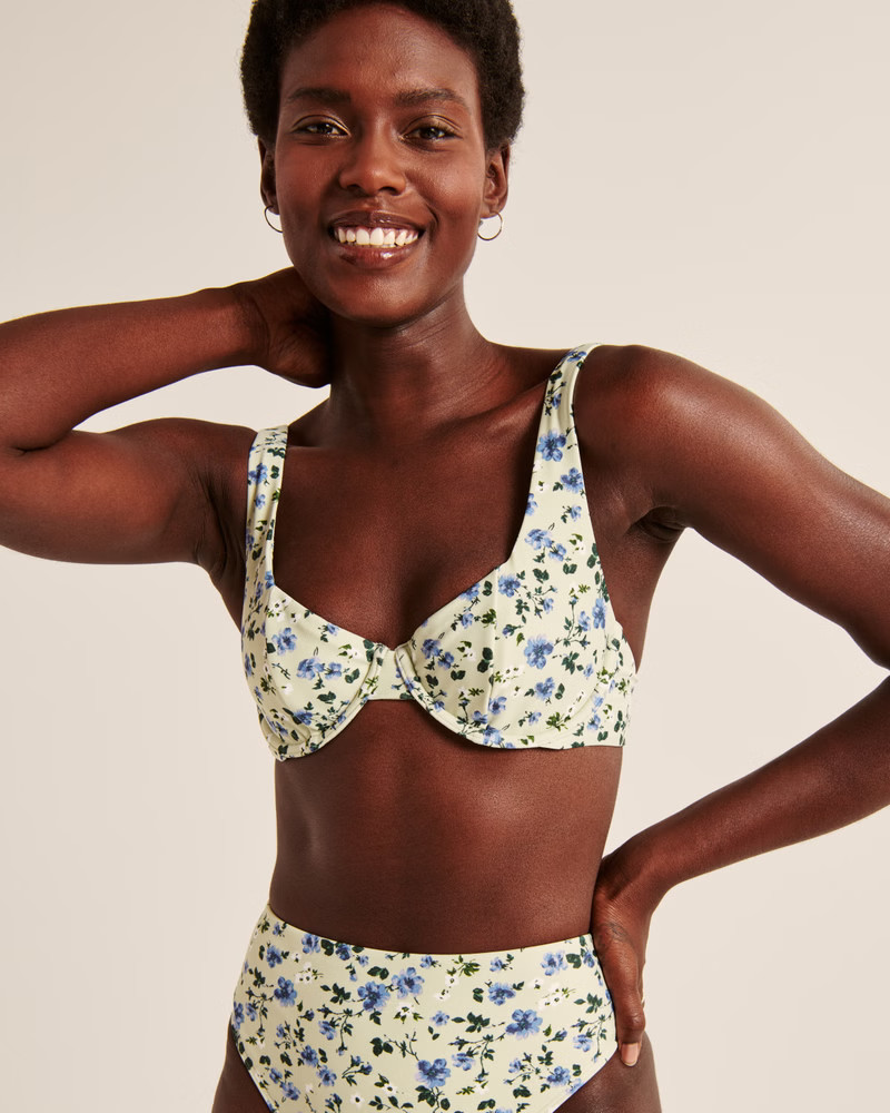 Wide Strap Underwire Bikini Top | Abercrombie & Fitch (US)