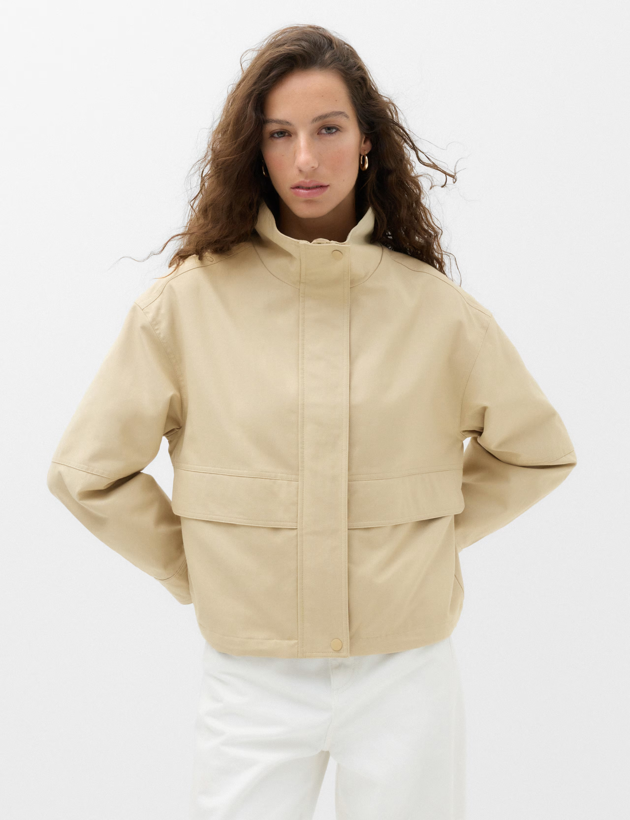 Cotton Rich Funnel Neck Parka Coat | Marks & Spencer (UK)