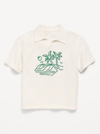 Oversized Collared Graphic Sweater for Toddler Boys | Old Navy (US)
