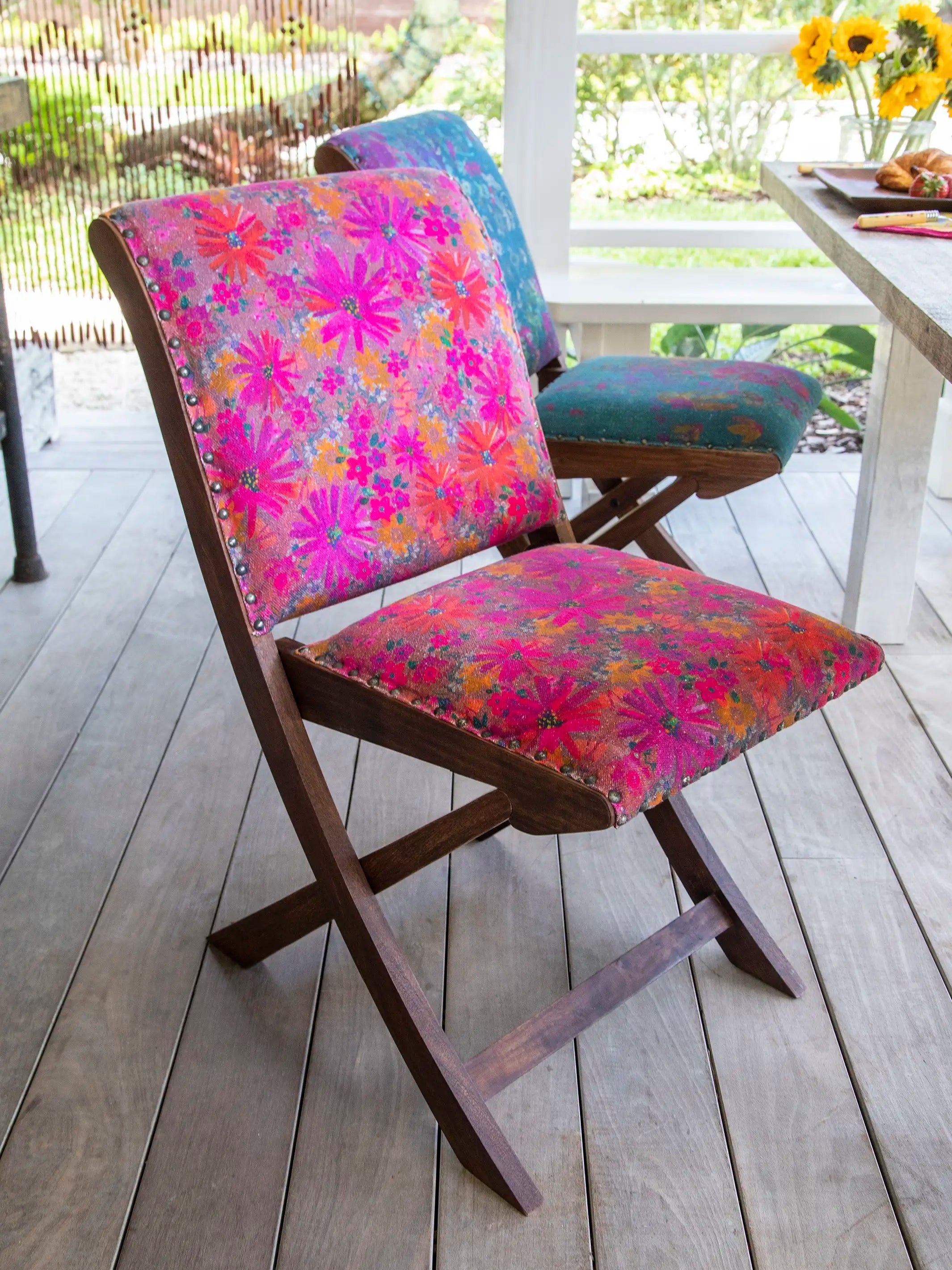 Favorite Anywhere Chair - Indigo Patchwork | Natural Life