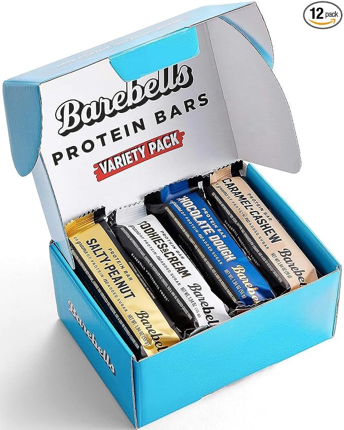 Barebells Protein Bars Variety Pack - 12 Count, 1.9oz Bars - Protein Snacks with 20g of High Prot... | Amazon (US)