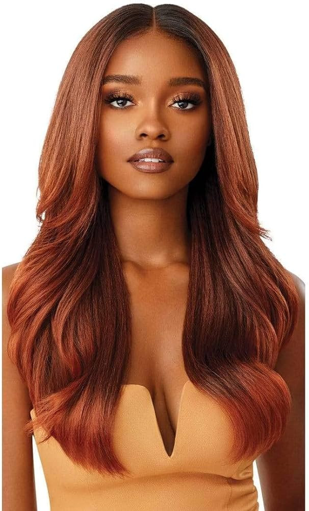 Outre Melted Hairline Lace Front Wig KAMIYAH (DRFF2/CINNAMON MOCHA) | Amazon (US)