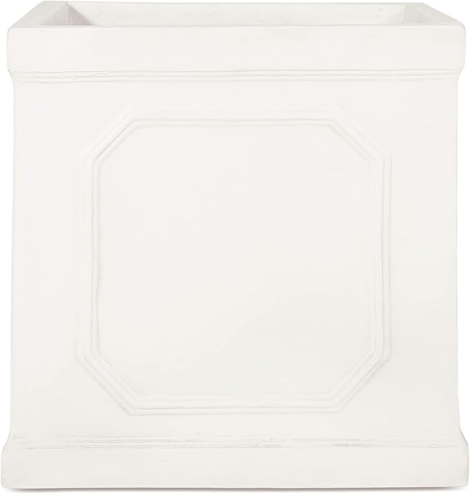 Christopher Knight Home 316048 Burgos Planter, Medium, Antique White | Amazon (US)