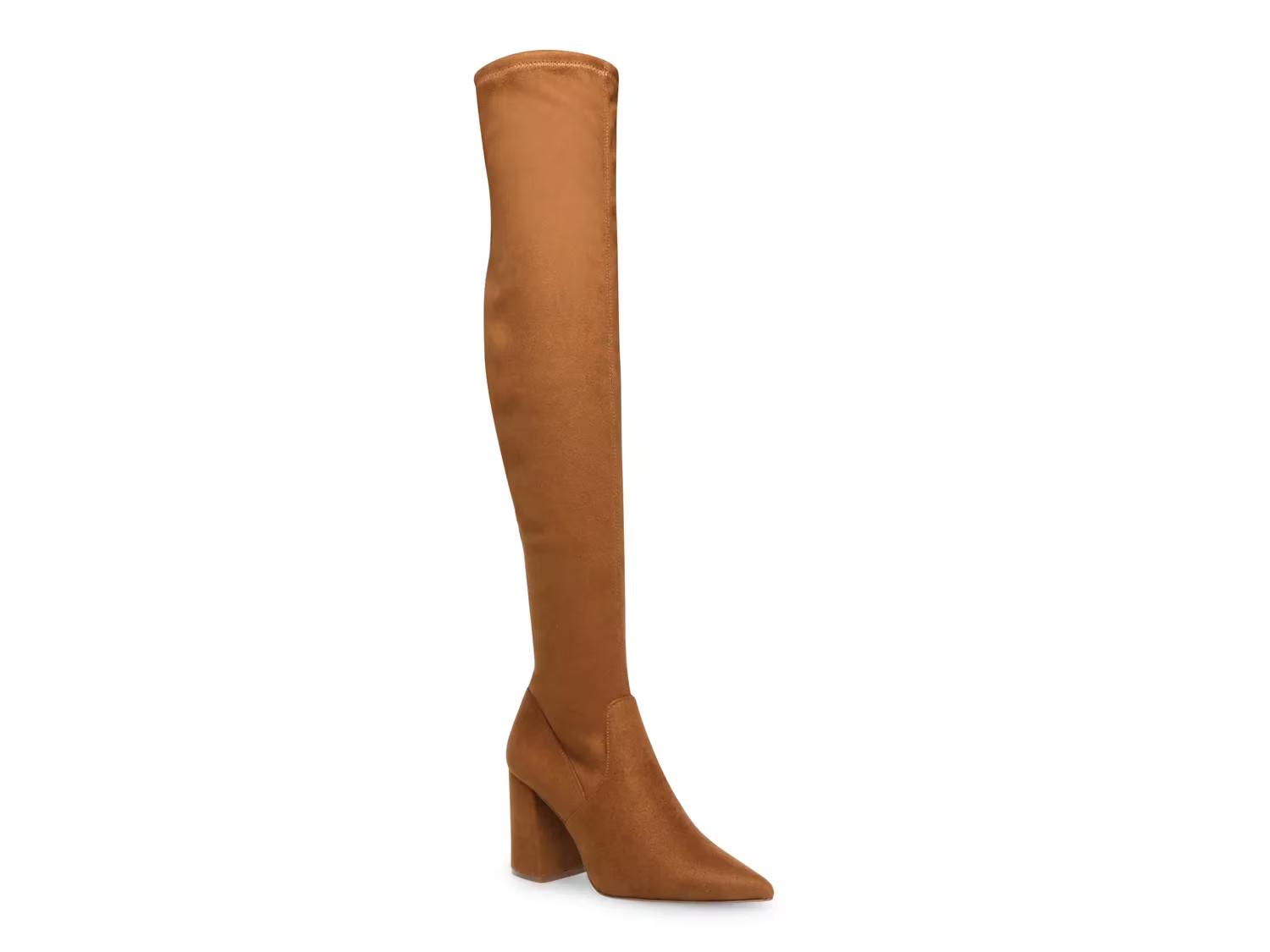 Steve Madden Jacoby Over The Knee Boot - Women's - Cognac - Block | DSW