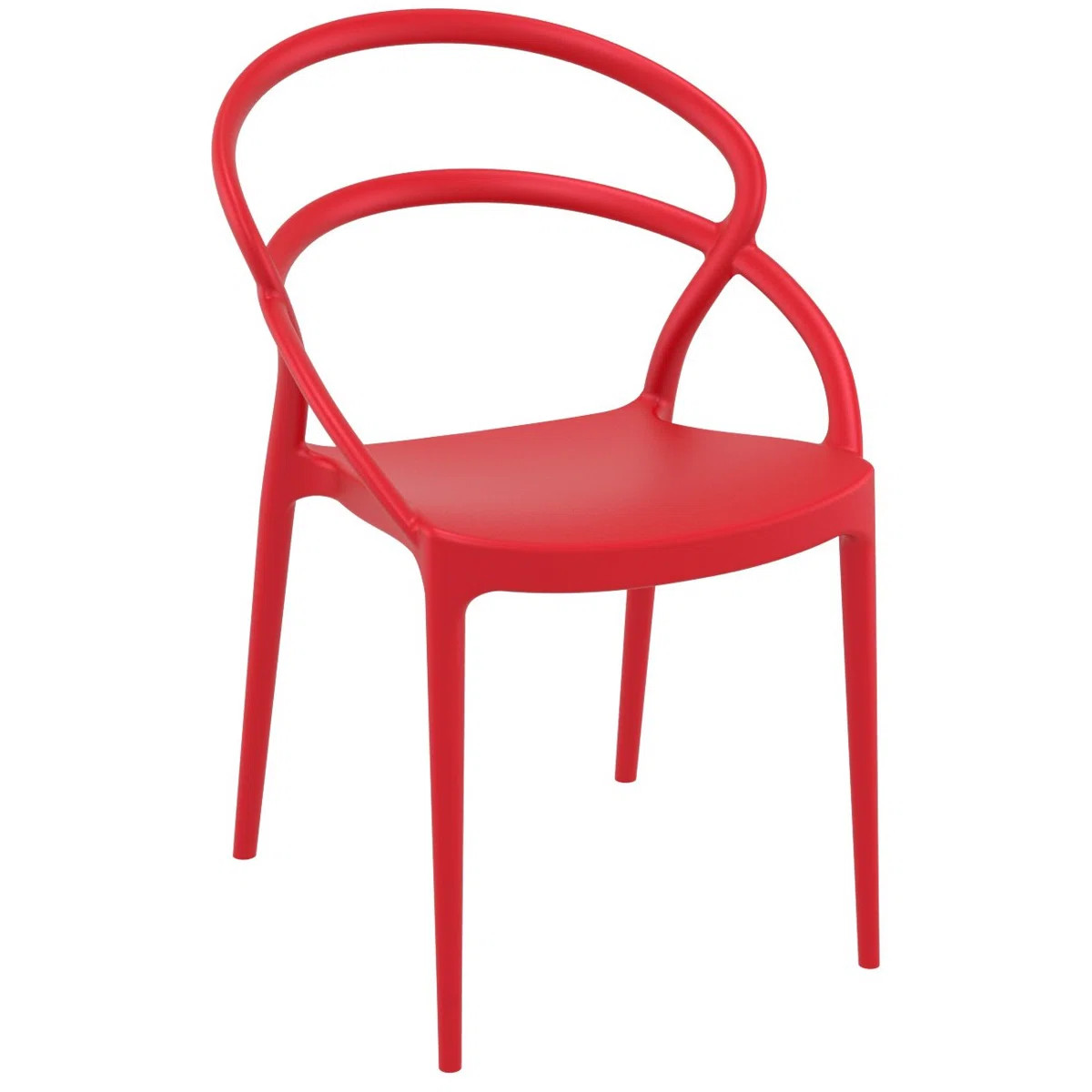 Farrah Stacking Patio Dining Armchair (Set of 2) | Wayfair North America
