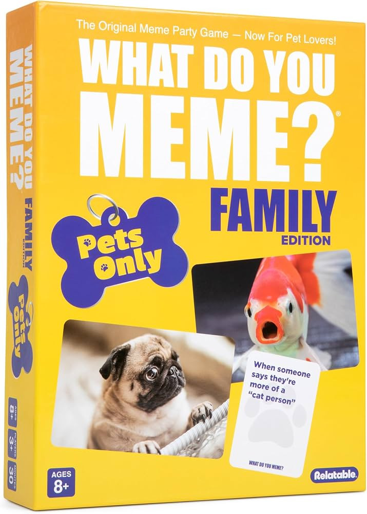 What Do You Meme? Family Pets Only Edition, Amazing Kids Games and Funny Games for The Whole Fami... | Amazon (US)