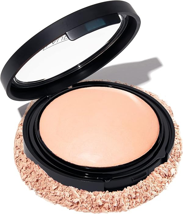 LAURA GELLER NEW YORK Baked Double Take Powder Foundation - Porcelain - Buildable Medium to Full ... | Amazon (US)