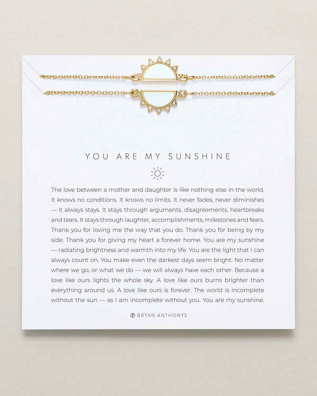 You Are My Sunshine Mother Daughter Necklace Set | Bryan Anthonys | Bryan Anthonys
