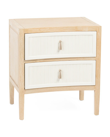 22in 2 Drawer Fallon Side Table | TJ Maxx